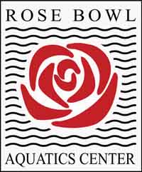 Rose Bowl Aquatics Center rose with waves logo