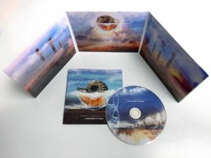 Blue/Orange six panel digipak with booklet and CD