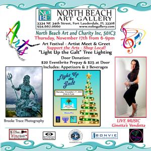 Art and Charity 501C3 Thursday November 17, from 6-9pm, North Beach Art Gallery