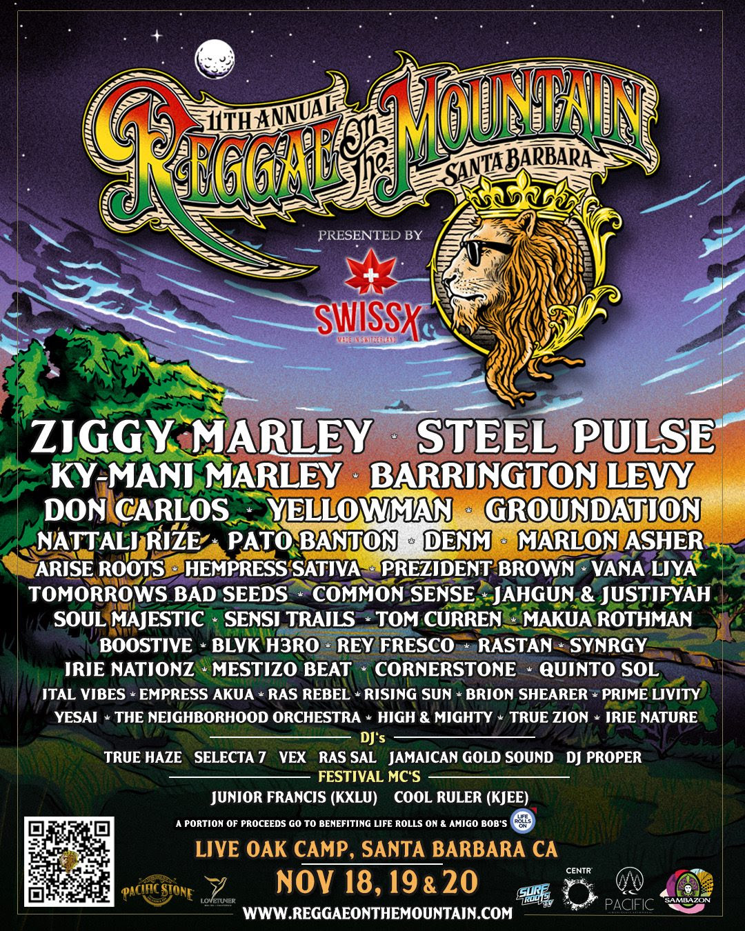 Reggae On The Mountain Festival at Live Oak Camp Nov 18 to 20, 2022