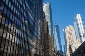 Alliance University is surrounded by other notable NYC buildings like One Wall Trade Center.