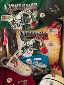 Official Lithuania Tie Dye® & Lithuanian Slam Dunking Skullman® Apparel & Merchandise. The Original 1992 & 30th Anniversary Editions. The original Lithuania tie dye basketball uniforms t-shirts