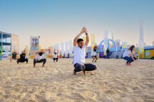 A&A Associate employees at Dubai's Kite Beach