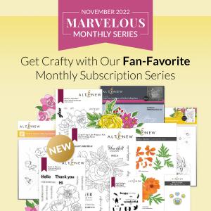 Altenew's Marvelous Monthly Subscription Series excite crafters every month with the anticipation of new, wow-worthy paper crafting products.
