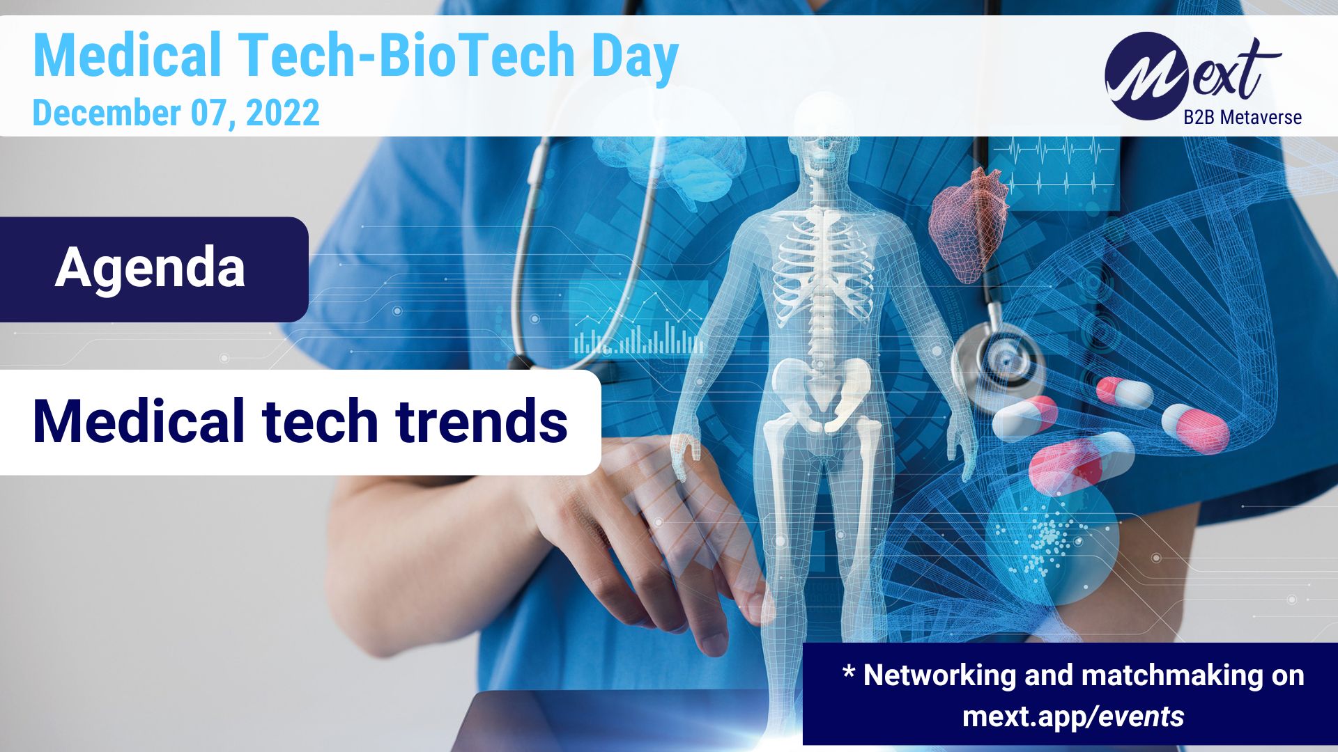 Mext B2B Metaverse Announces Medical Tech-BioTech Day To Explore The ...