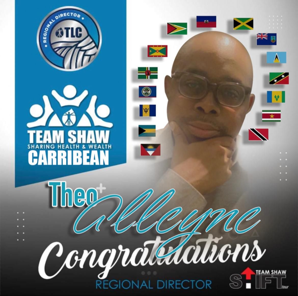 Theo “The TLC Guy” Alleyne is elevated to the rank of Regional Director ...