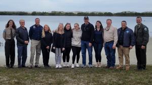 Rep. Sam Garrison joins members of the Florida Park Service and Florida State Parks Foundation for a tour of Anastasia State Park in St. Augustine.