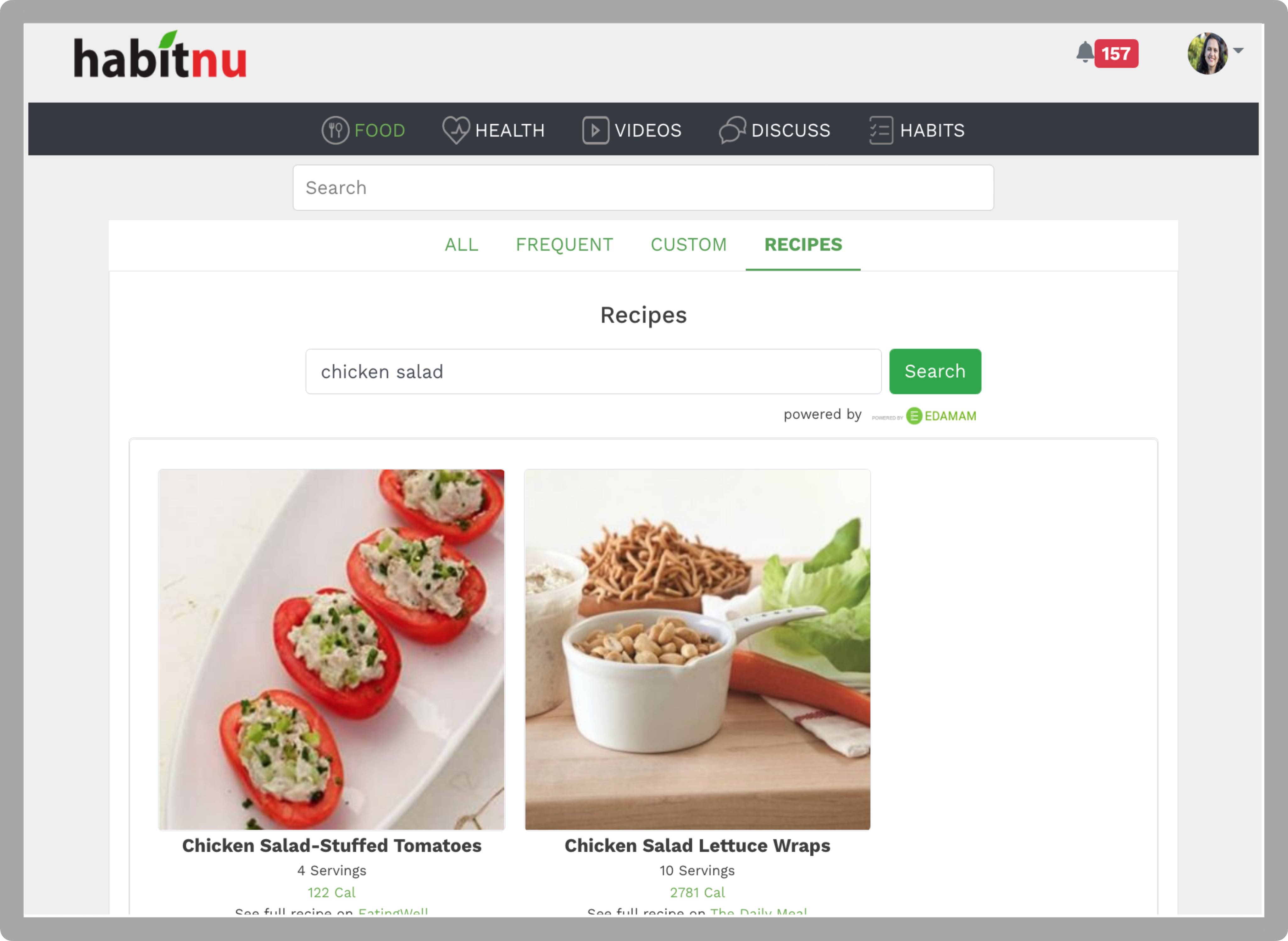 HabitNu Leverages Edamam’s Recipe Search API to Create Healthy Eating