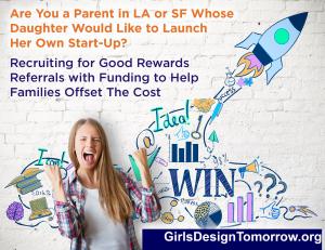 Members participate in Recruiting for Good's referral program to earn proceeds in the staffing industry to fund Girls Design Tomorrow Start-Up Ventures #rewardingmembers #therecruitingcoop #fundgirlventures #girlsdesigntomorrow www.GirlsDesignTomorrow.org
