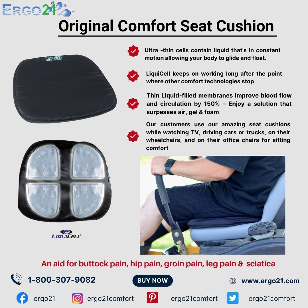 Why Ergo21 Original Seat Cushion for Travel on plane, train