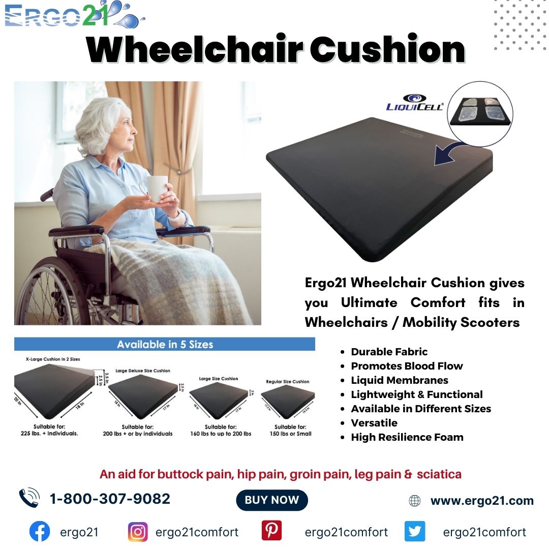 Ergo21 Mesh Chair Seat Cushion for Car and Office Use