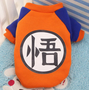 Son Goku Orange Anime Winter Outfit Puppy Sweatshirt