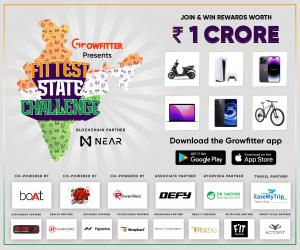 Growfitter’s India’s Fittest State Challenge Offers Rewards Worth Rs. 1 Crore in the Biggest Fitness Movement