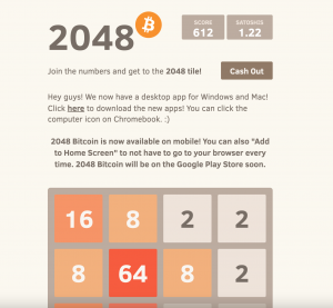 2048 bitcoin game