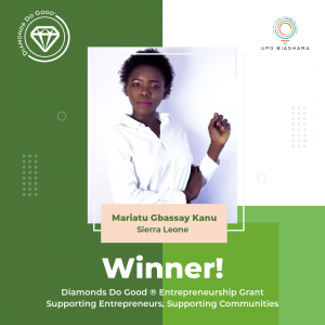 Mariatu Gbassay Kanu Sierra Leone Winner UPG Biashara