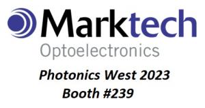 Image of Marktech Company logo and Photonics West Booth 239