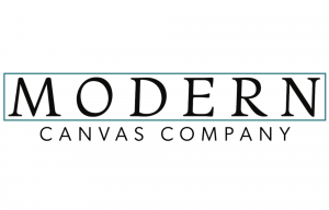Modern Canvas Company Logo white, black text
