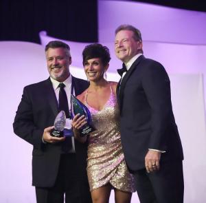 Renita Brannan accepting awards from LifeWave