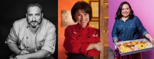 L to R: Chef Larry Delgado, Chef Sylvia Casares, Chef Victoria Elizondo