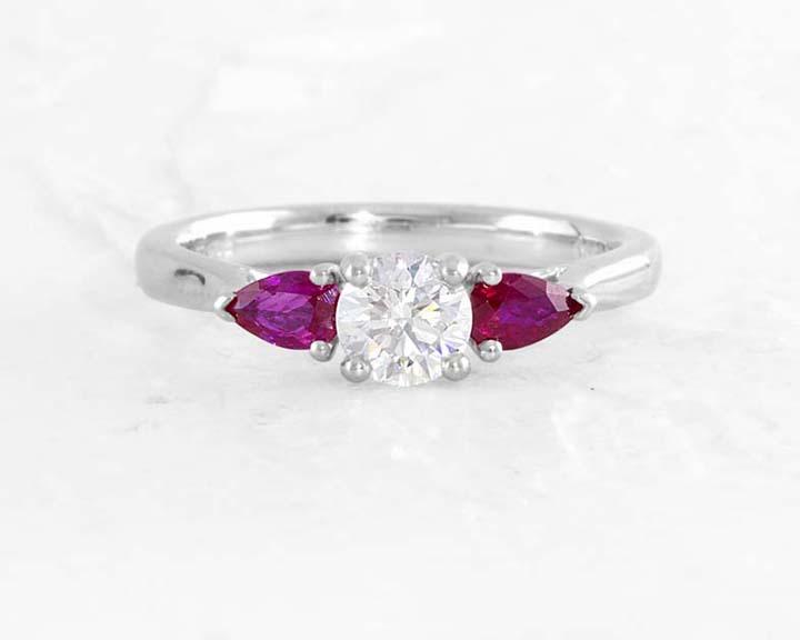 MEGAN Engagement Ring White Gold (18kt) with Diamond 1.15ct