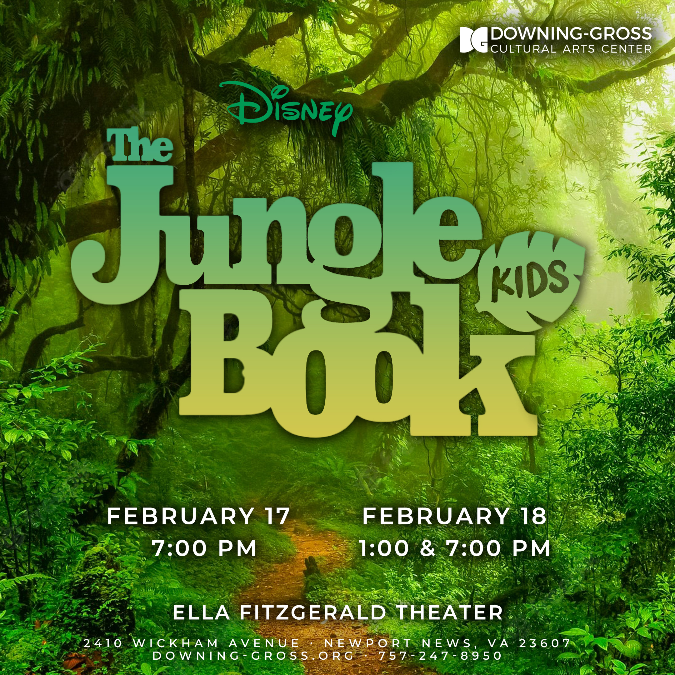 THE JUNGLE BOOK KIDS ‘SWINGS’ INTO DOWNING-GROSS CULTURAL ARTS CENTER ...