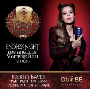 Kristin Bauer Pam From True Blood Celebrity Guest of Honor at the 2023 Los Angeles Endless Night Vampire Ball