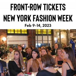 Front-Row Tickets ATF Fashion House NYC New York Fashion Week Feb 9 - 14, 2023