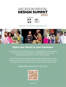 The Vacation Rental Design Summit is the first-of-its-kind trade event.