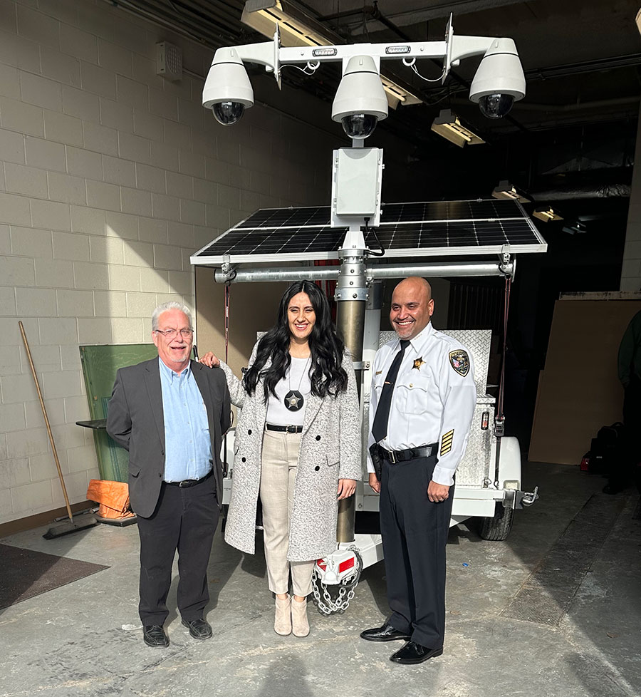 East Chicago Police Department rolls out citywide solar and wind powered mobile crime prevention