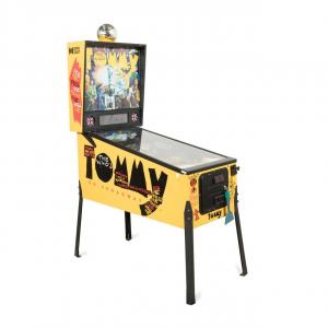 Pinball machine from The Who’s Tommy on Broadway by Data East (1994), having a painted wooden case, backbox with dot matrix display and solid-state electronic components ($4,538).