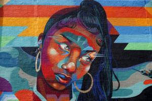 Street artist Garden of Journey