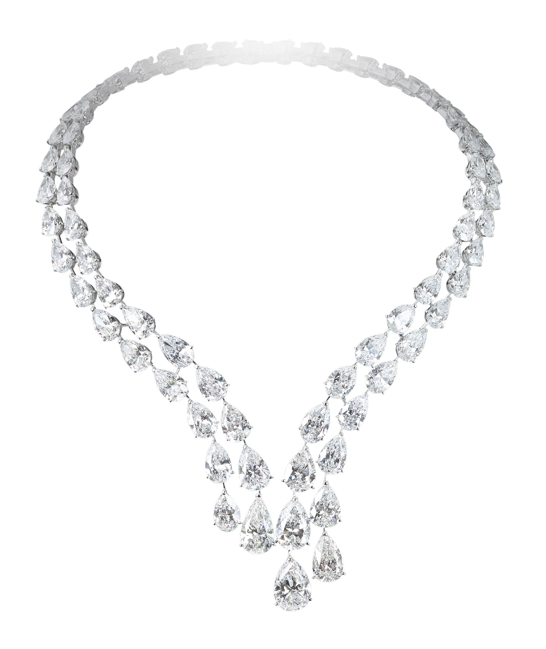 Moussaieffjewellers. Incredible double diamond necklace