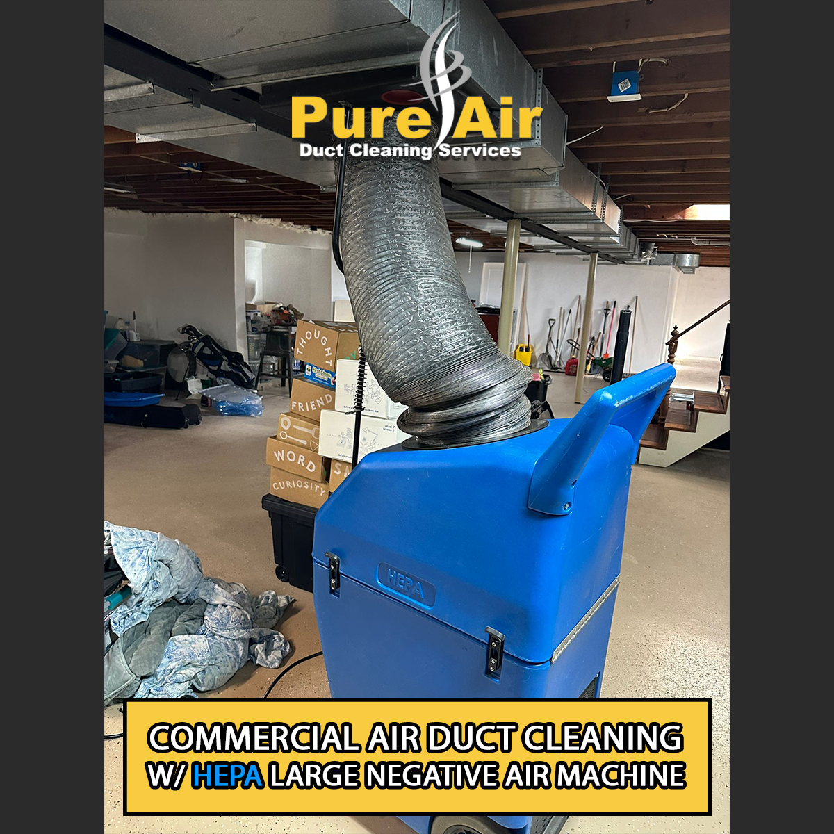 Pure Air Duct Cleaning recently announced it is offering commercial air duct cleaning for companies hosting events