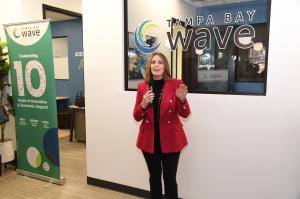 Kathy Castor at Ribbon Cutting for TBW at Thrive DTSP