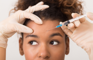 Woman getting botox