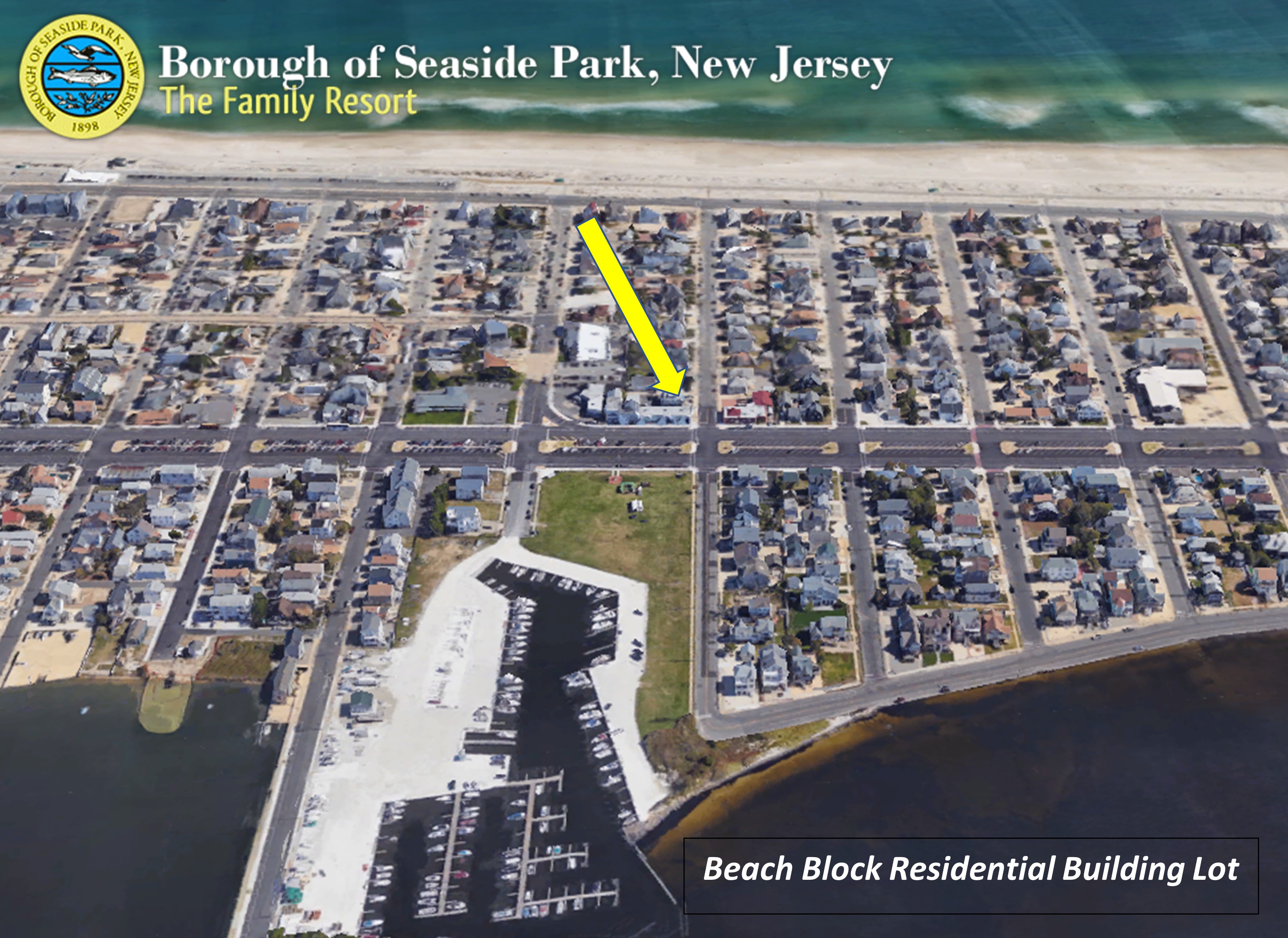 Beach Block Residential Building Lot for Auction in Seaside Park, New