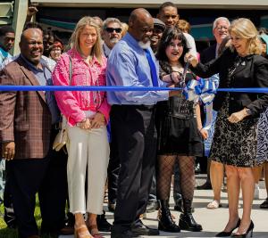 Marion County school leaders joined Marion County Acceleration Academy founders to cut the ribbon on a new public high school offering students a flexible, personalized way to earn their diplomas