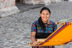 In Guatemala, traditional backstrap loom artisan Mayra Hernandez will celebrate World Artisan Day with coworkers and friends.