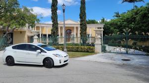 First Bitcoin Car sitting in front of the next Bitcoin King or Queen's Palace