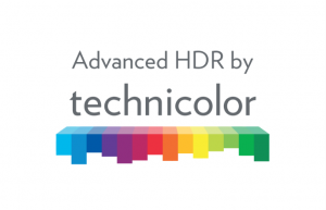 Multi-colored logo for Advanced HDR by Technicolor
