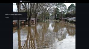 Flooded Street in Jackson, MS