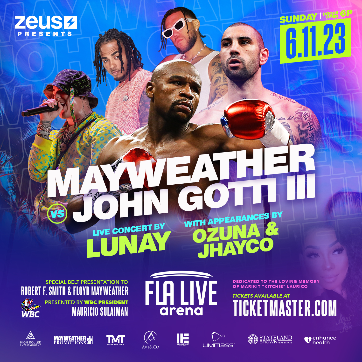 MAYWEATHER AND GOTTI III TO FACE OFF IN HIGHLY ANTICIPATED EXHIBITION FIGHT WITH ALL-STAR MUSICAL GUESTS ON JUNE 11