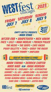 The West Town Chamber of Commerce is thrilled to unveil the highly anticipated lineup for West Fest Chicago 2023