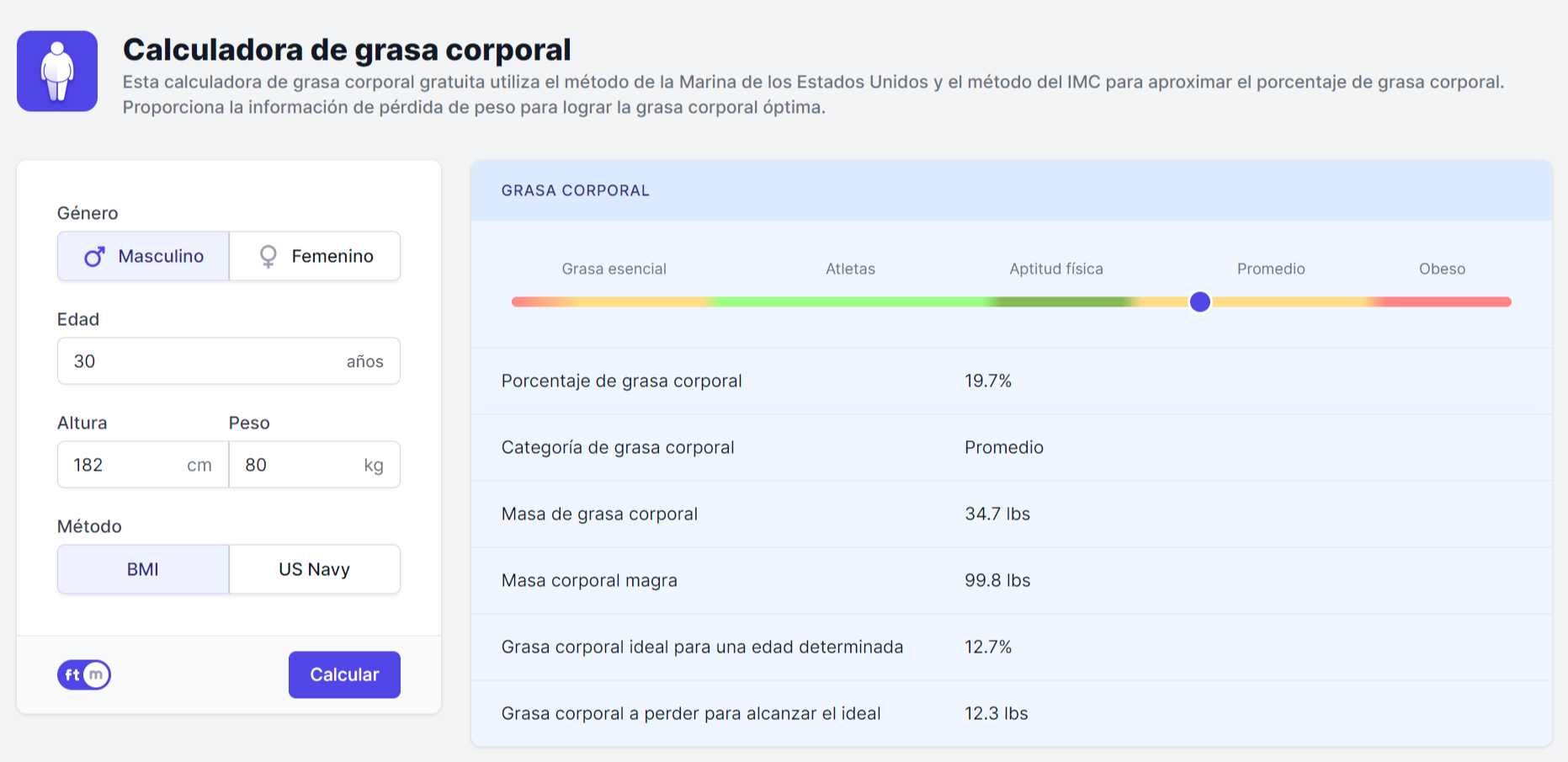 Estreno De La Calculadora De Grasa Corporal De Calculator.io Para ...