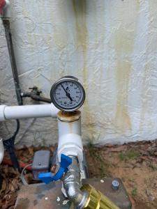 This pressure gauge was broken and needing replacement - Lakewood Park