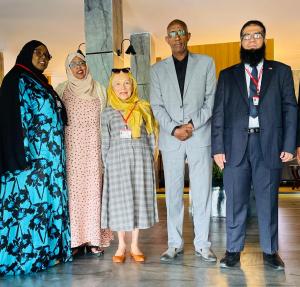 Minister of Education, LRN’s CEO, Assessment Manager and Somaliland Team