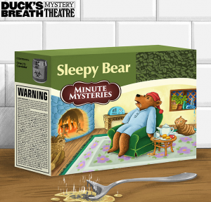A box of tea with Sleepy Bear label