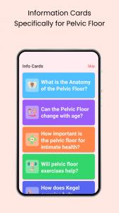 PelvicTon(tm) App Information Cards Screen