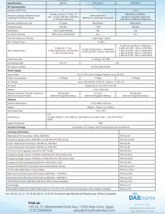 Consultix WTX-35B-2 or 4 Port CW Transmitter Data Sheet with all options