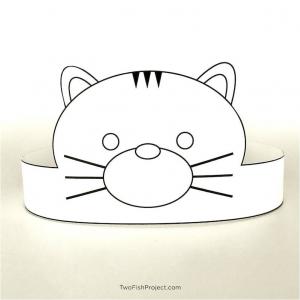 Cute Printable Kitten Birthday Party Hats for Cat Lovers and Kids ...